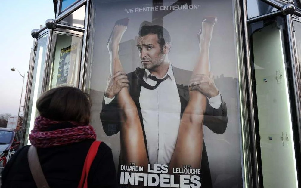 Affiche de cinéma - Les infidèles