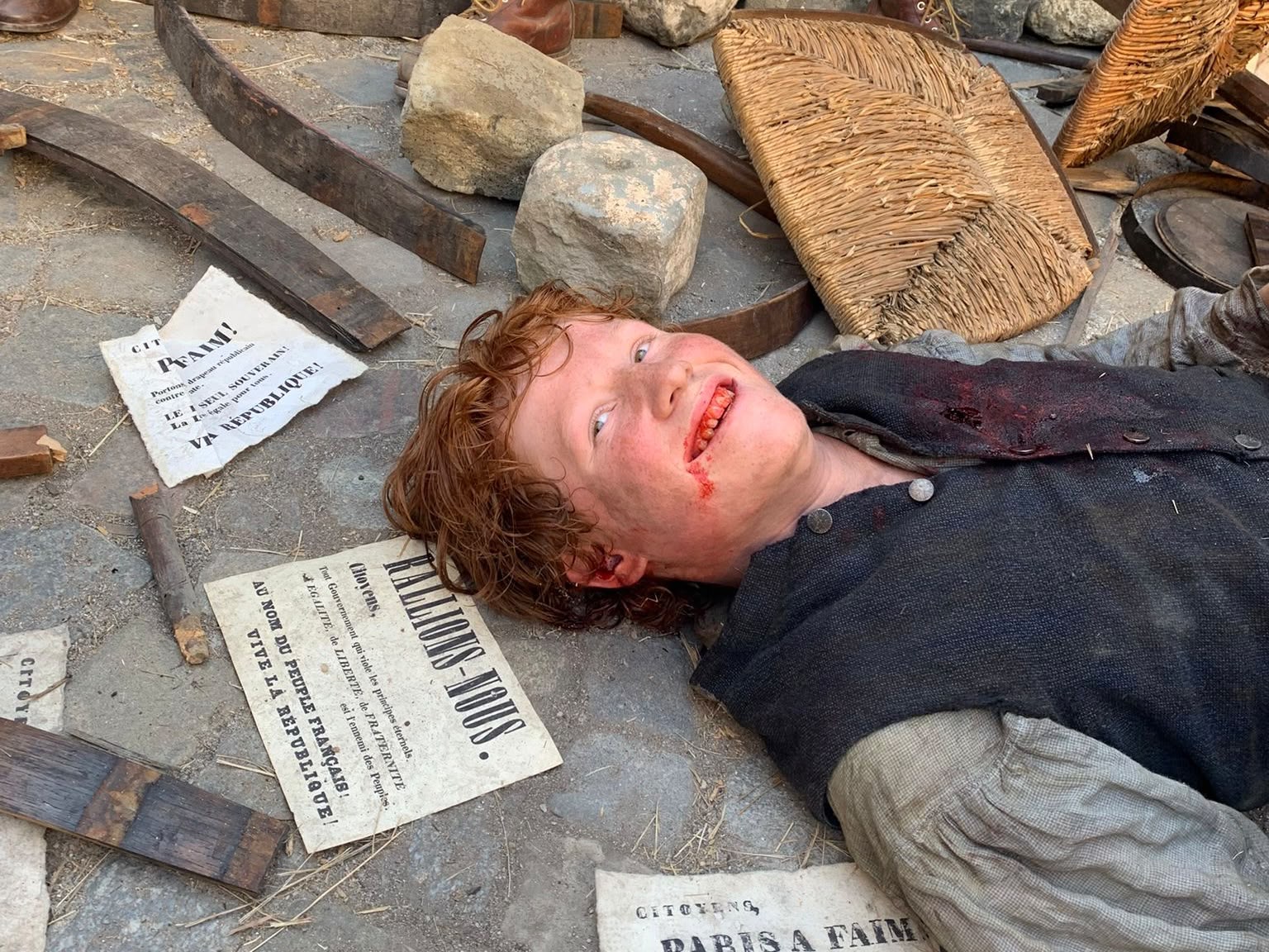 interview Léonard Signoret, sur le tournage de Les misérables